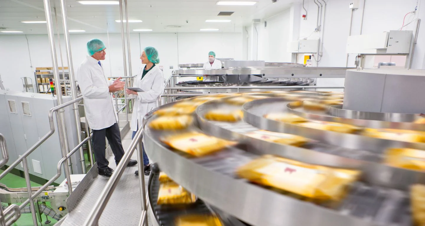 cheese packaging machine in a dairy company